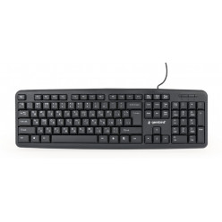 Gembird KB-U-103-UA Standard Keyboard, USB, Cable length 1.5m, Black, EN/RU/UA